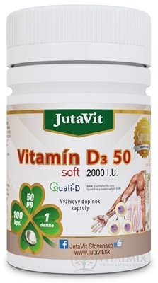 JutaVit Vitamín D3 50 soft cps 1x100 ks