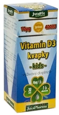 JutaVit Vitamin D3 kapky - kids 1x30 ml