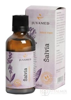 JUVAMED Šalvěj bylinné kapky 1x50 ml