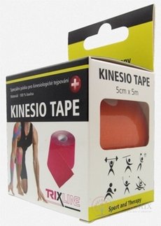 Kinesio TAPE TRIXLINE oranžová, 5 cm x 5 m, 1x1 ks