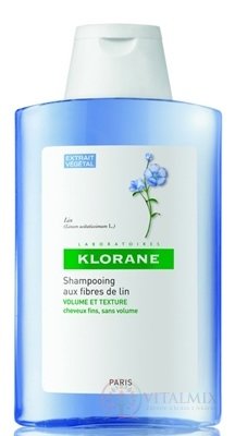 KLORANE Shampooing AUX FIBRES DE LIN šampon s lněnými vlákny pro jemné vlasy 1x200 ml