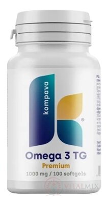 kompava Omega 3 TG Premium 1000 mg cps 1x100 ks