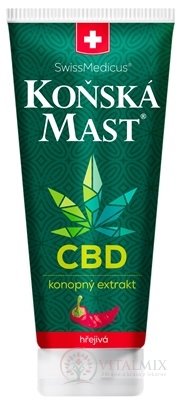 KOŇSKÁ MAST s CBD hřejivá bylinný balzám 1x200 ml