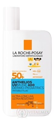 LA ROCHE-POSAY ANTHELIOS DP INVISIBLE FLUID SPF50+ ultralehký fluid pro děti s ochranným faktorem 1x50 ml