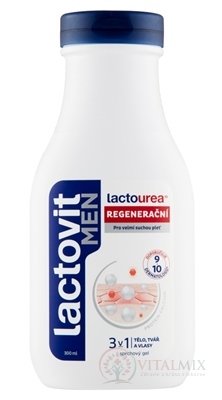 Lactovit MEN Lactourea 3v1 Sprchový gel regenerační 1x300 ml