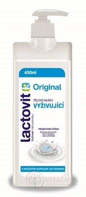 Lactovit Original Tělové mléko Vyživující, s lactosomas 1x400 ml