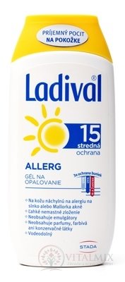 Ladival Allergy SPF 15 gel na opalování 1x200 ml