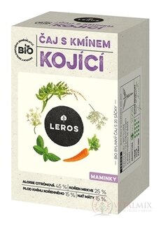 LEROS BIO ČAJ S Kmínem KOJÍCÍ bylinný čaj, nálevové sáčky 20x1,8 g (36 g)