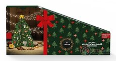 LEROS BYLINNÝ ADVENTNÍ KALENDÁŘ STROMEK 5 24 druhů čajů po 1 sáčku + stromek + Andělské pexeso 12 párů (41,7 g) (inov. 2025), 1x1 set