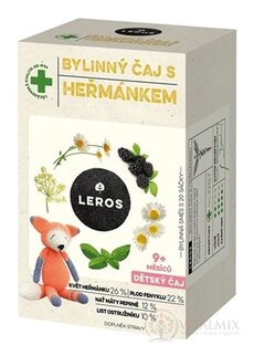 LEROS DĚTSKÝ BYLINNÝ ČAJ S RUMANČKEM nálevové sáčky (od 9+ měsíců) (inov. 2021) 20x1,5 g (30 g)