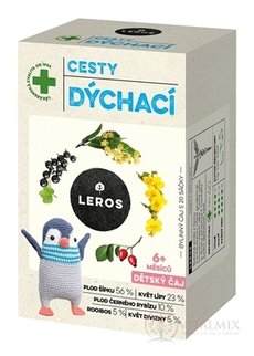 LEROS DĚTSKÝ ČAJ DÝCHACÍ CESTY nálevové sáčky (od 6+ měsíců) (inů. 2021) 20x2 g (40 g)