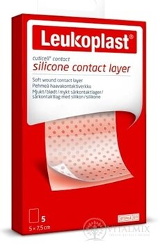 LEUKOPLAST CUTICELL CONTACT krytí na rány, sterilní, 5x7,5 cm, 1x5 ks