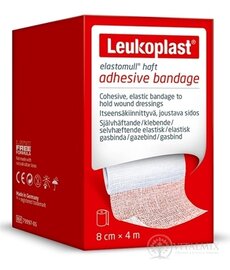 LEUKOPLAST ELASTOMULL HAFT bandáž na rány, adhezivní, elastická, 8 cm x 4 m, 1x1 ks