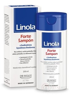 Linola Forte Šampon na suchou a svědivou pokožku hlavy, s kyselinou linolovou 1x200 ml