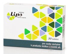 Lips tablety tbl, při náchylnosti na popraskané koutky a afty 1x30 ks