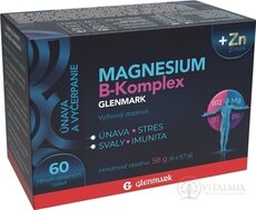 Magnesium B-Komplex GLENMARK + Zinek tbl 1x60 ks