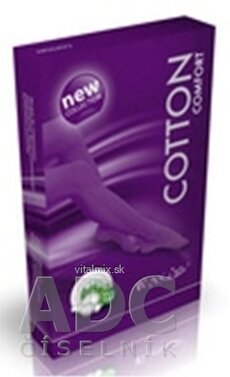MAXIS COMFORT COTTON KRÁTKÉ PUNČOCHY velikost 4, (II.KT), krátké, bez špice, bronz, 1x1 pár