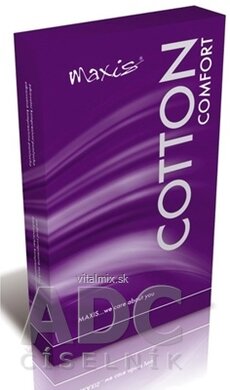 MAXIS COMFORT COTTON stehenní punčochy velikost 4, (II.KT), krátké, se špicí, s krajkou, bronz, 1x1 pár