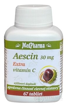 MedPharma Aescin 30 mg Extra vitamín C tbl 1x67 ks