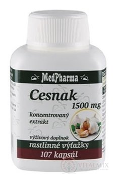 MedPharma ČESNEK 1500 mg cps 100 + 7 zdarma (107 ks)