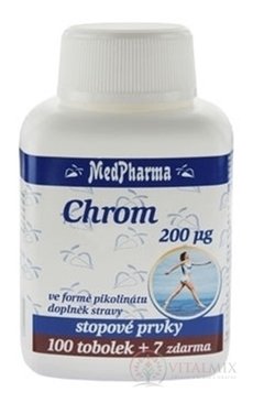 MedPharma CHROM pikolinát 200mcg cps 100 + 7 zdarma (107 ks)