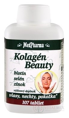 MedPharma Kolagen Beauty – biotin, selen, zinek tbl 1x107 ks
