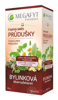 MEGAFYT Bylinková lékárna Čajová směs průdušky bylinný čaj, s lípou, 20x1,5 g (30 g)