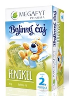 MEGAFYT Bylinný čaj FENYKL pro děti od 2. měsíce, 20x1,5 g (30 g)