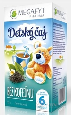 MEGAFYT Dětský čaj BEZ KOFEINU černý čaj (od ukonč. 6. měsíce), 20x1,75 g (35 g)