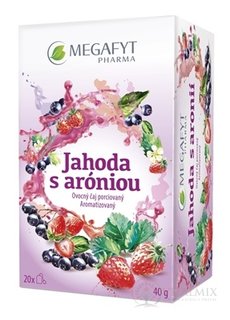 MEGAFYT Jahoda s aróniou ovocný čaj porcovaný 20x2 g (40 g)