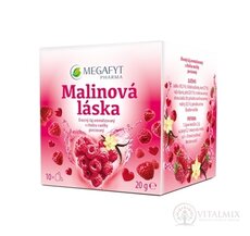 MEGAFYT Malinová láska ovocný čaj porcovaný, sáčky 10x2 g (20 g)