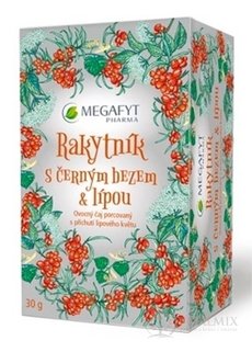 MEGAFYT RAKYTNÍK s černou bezem &amp; lipou ovocný čaj 20x1,5 g (30 g)