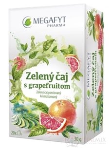 MEGAFYT Zelený čaj s grapefruitem porcovaný 20x1,5 g (30 g)