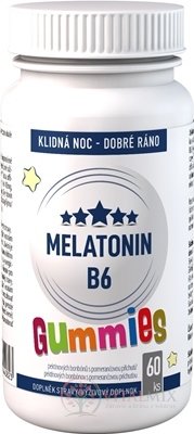 MELATONIN B6 Gummies - Clinical pektinové bonbóny s pomerančovou příchutí 1x60 ks