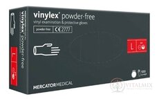 MERCATOR Vinylové rukavice vel.L, transparentní, nesterilní, nepudrované 1x100 ks
