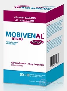 MOBIVENAL micro Simple tbl flm 60 + 10 zdarma (70 ks)
