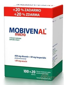 MOBIVENAL micro tbl flm 100 + 20 zdarma (120 ks)