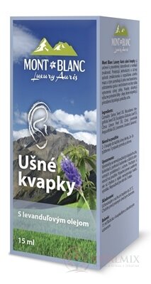 MONT BLANC Luxury Auris Ušní kapky s levandulovým olejem (kosmetický výrobek) 1x15 ml