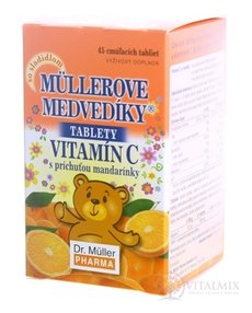 Müllerová medvídci - vitamin C tbl s příchutí mandarinky 1x45 ks