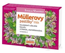 Müllerovy pastilky MIX 3 druhy po 12 ks, 1x36 ks
