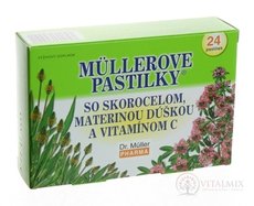 MÜLLEROVY PASTILKY SO ČEMU. MAT. Doušku A VIT. C (při kašli) 1x24 ks