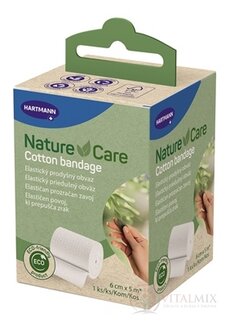 Nature Care Cotton bandage elastický obvaz 6 cm x 5 m, 1x1 ks