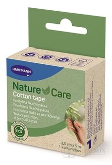 Nature Care Cotton tape fixační páska 2,5 cm x 5 m, 1x1 ks