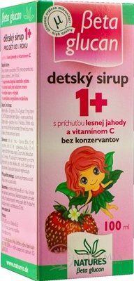 NATURES BETA GLUCAN DĚTSKÝ SIRUP 1+ s příchutí lesní jahody 1x100 ml