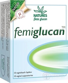 NATURES Femiglucan vaginální čípky 1x10 ks