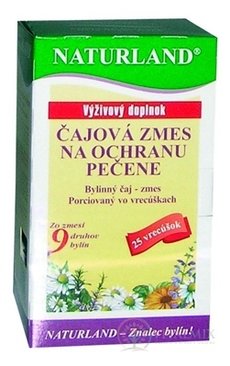 Naturland ČAJOVÁ SMĚS NA OCHRANU JATER nálevové sáčky 25x1,5 g (37,5 g)