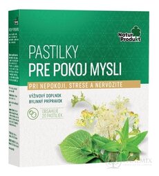 NaturProdukt PASTILKY PRO KLIDU MYSLI 1x20 ks