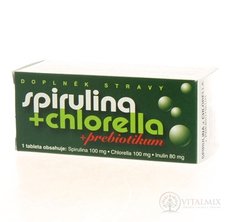 Naturvita SPIRULINA + CHLORELLA + inulin tbl 1x90 ks