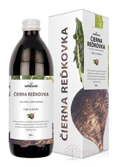 Nefdesanté černé ředkve šťáva, s vitamínem C, 1x500 ml