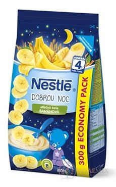 Nestlé Mléčná kaše banánová - Dobrou noc (od ukonč. 4 měsíce) 1x300 g